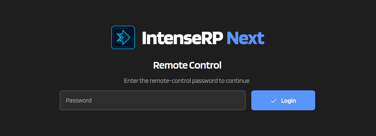 Remote Control Login