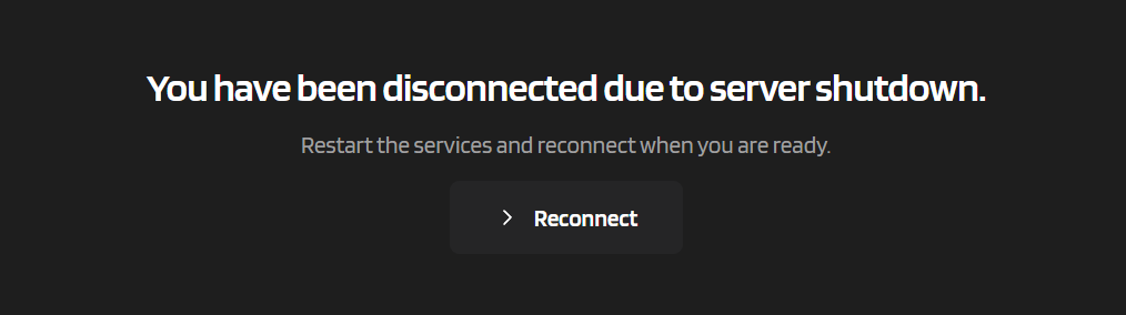 Reconnect Screen