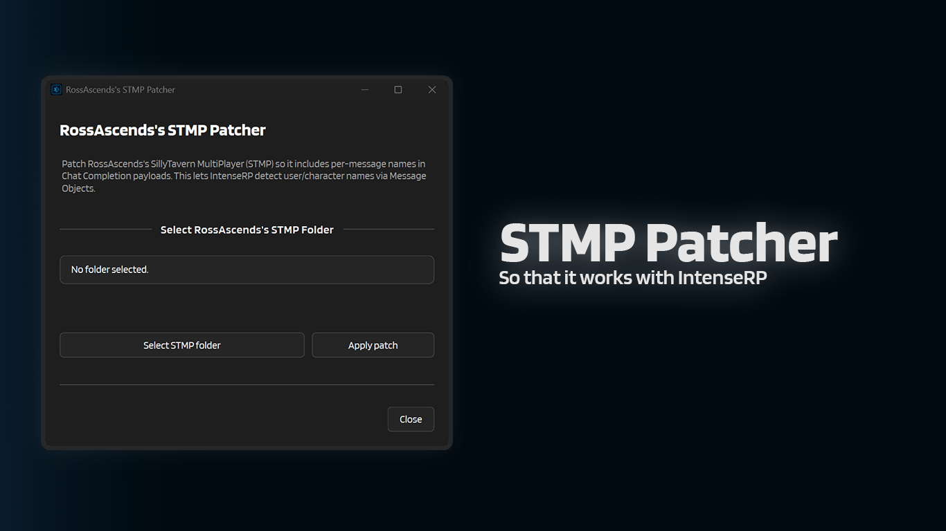 STMP Patcher window